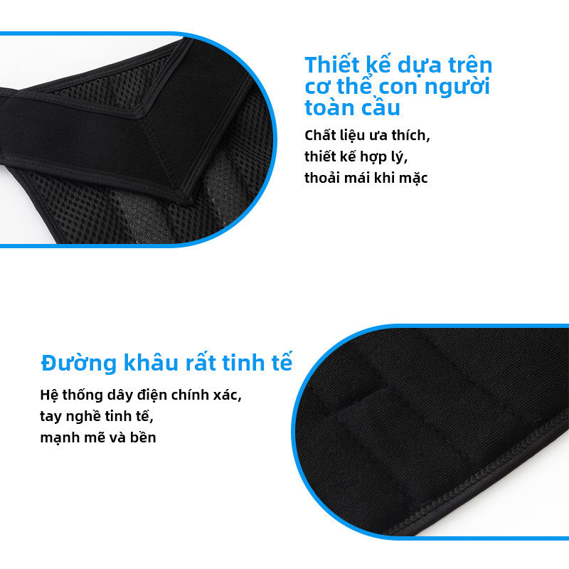 Đai Chống Gù Lưng Nam Nữ Cải Thiện Tư Thế, Giúp Định Hình Cột Sống, Giảm Đau Vai Gáy Và Eo Hiệu Quả