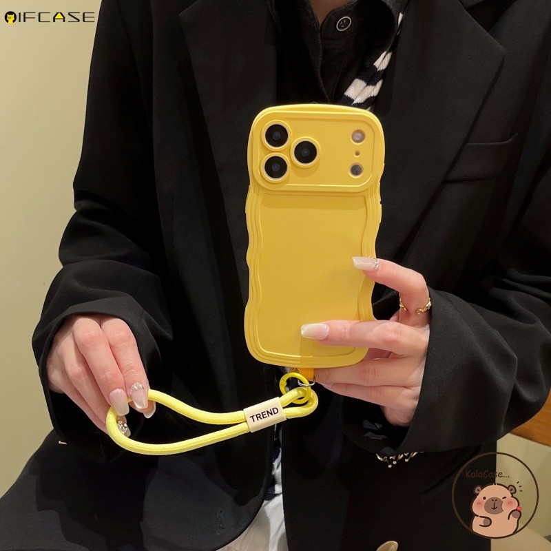 Dành Cho Samsung Galaxy Note 20 Ultra 10 S9 S8 Plus 10 + 9 8 S9 + S8 + Ốp Điện Thoại Có Dây Đeo Nylon Sóng Dopamine Cô Gái Nhiều Màu Sắc Người Phụ Nữ Mờ Đơn Giản Vỏ Mềm