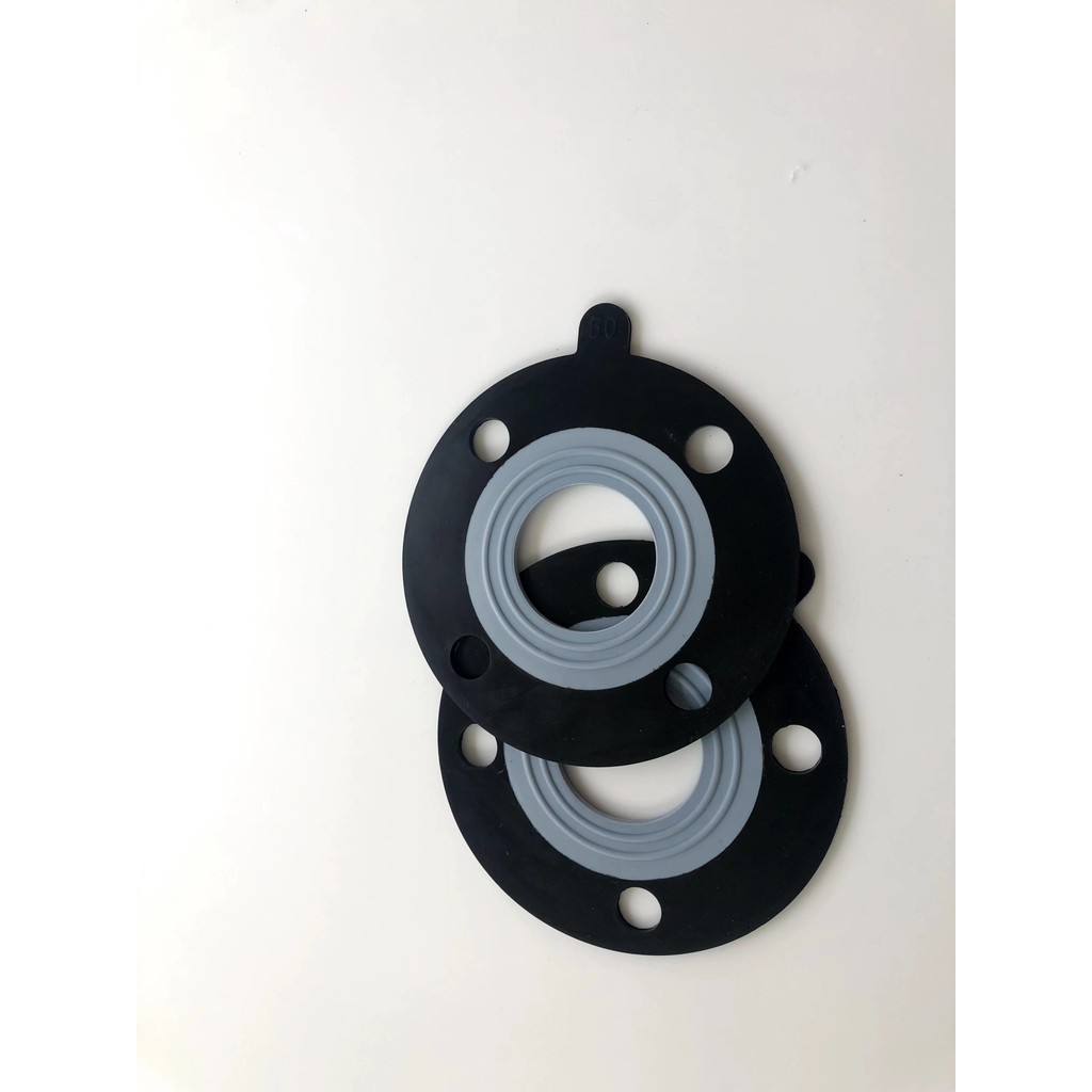 Gioăng tổng hợp cao su Teflon PTFE + EPDM Lớp lót Teflon Ba nguyên tố B Ống Propylene Mặt bích Gioăng chịu nhiệt độ cao