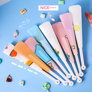 Quạt Tay Cầm Hoạt Hình Xếp Cute Tổng Hợp Mẫu Nhiều Màu Dễ Thương Timo DDQ35