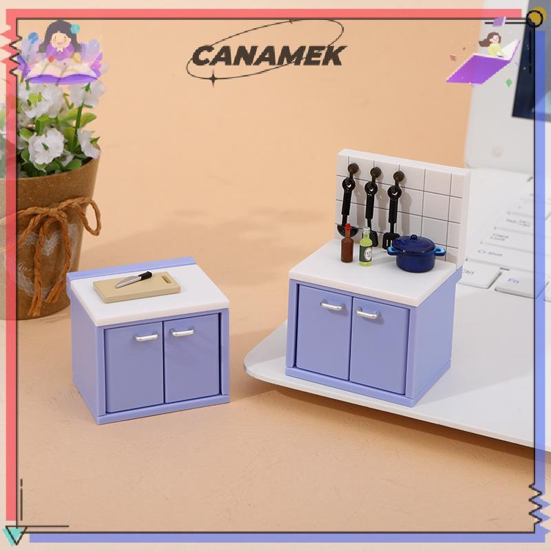 CANAMEK 1 Bộ Nhà Búp Bê Mô Phỏng Dụng Cụ Nhà Bếp Bếp Gas Mô Hình Cảnh Trang Trí Nhà Búp Bê Thu Nhỏ Phụ Kiện Nhà Bếp CSF