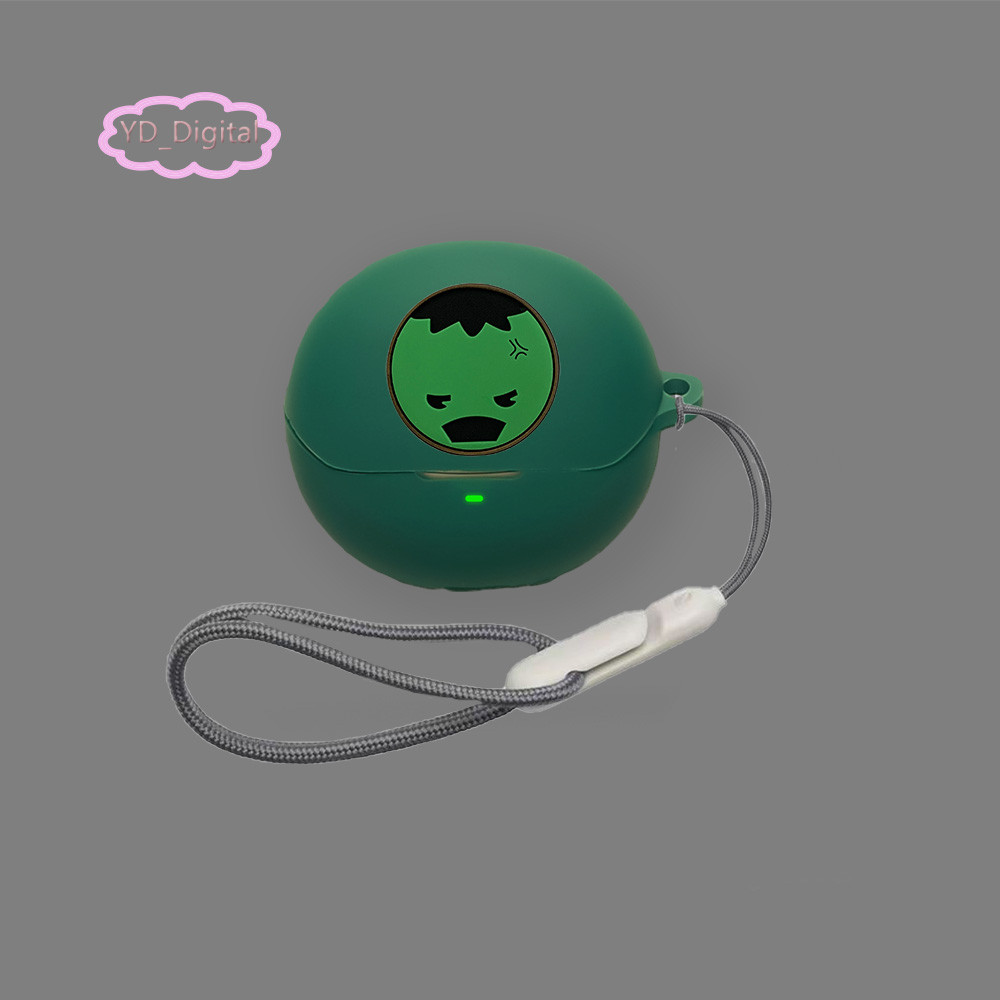 Dành Cho Baseus Inspire XP1 Vỏ Tai Nghe Silicon Vỏ Mềm Dễ Thương Chống Sốc Hoạt Hình Tai Nghe Mềm Tay Áo Bảo Vệ Chống Thấm Nước Có Nhẫn