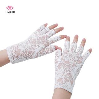 HWETR Bán Thủy Thủ Khiêu Vũ Ngón Nữ Ren Gợi Cảm Găng Tay Găng Tay Dành Cho Nữ Nửa Ngón Tay Fishnet Găng Tay Găng Tay Găng Tay Tay Tay Mới