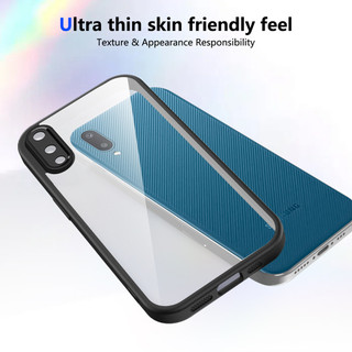 Dành Cho Samsung Galaxy A02 Ốp điện thoại Cứng Aryclic Trong Suốt Khung Silicon Mềm Chống Rơi Mỏng Bao