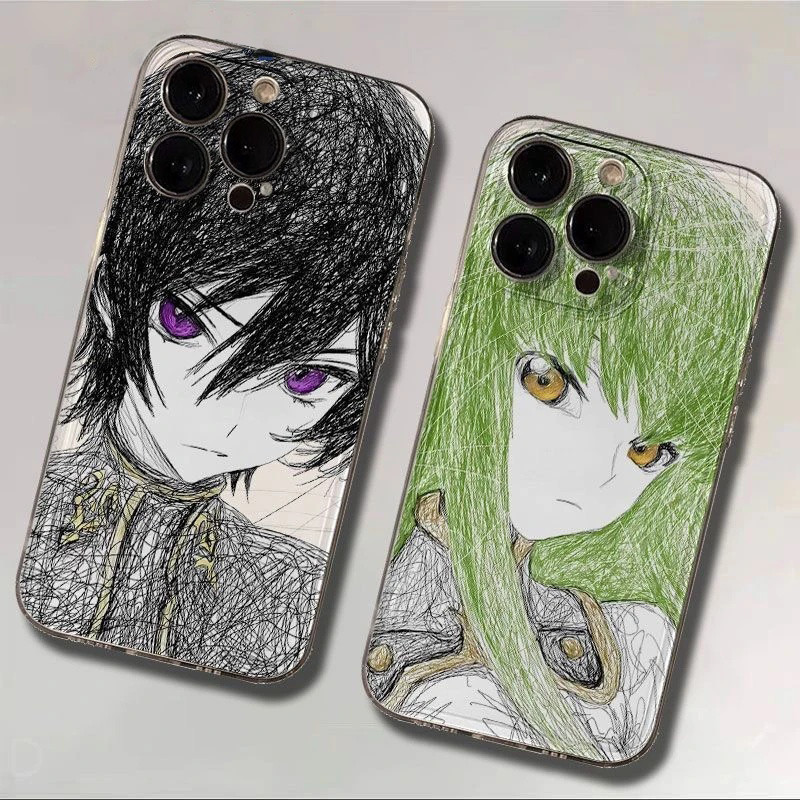 Phim Hoạt Hình Truyện Tranh Mã Geass Vỏ Cho IPhone 11 Pro Max 7 8 6 6S Plus XR X XS MAX Vỏ Điện Thoại Mềm Trong Suốt TPU Nhật Bản Anime Chống Sốc Trong Suốt
