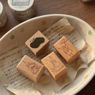 Con dấu gỗ rubber Stamp House Little Fairy mini size