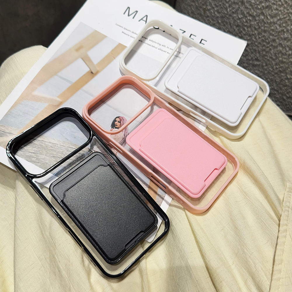 Ốp Điện Thoại Cho Samsung Galaxy A06 A16 A54 A35 A15 A55 A52 A56 A36 5G S23 S22 Ultra S24 FE S25 Túi Đựng Thẻ Màu Kẹo Ví