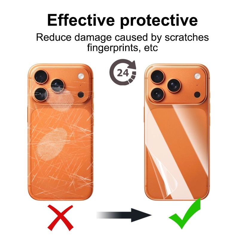 Phim Mặt Sau Thời Trang Cho IPhone 17 Promax - Phim Full Chống Sốc Cho IPhone 17Pro Air - Tấm Bảo Vệ Màn Hình Mặt Sau HD Chống Va Đập