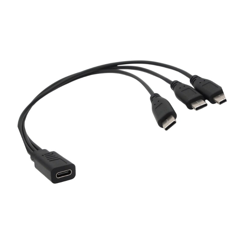 COO MultiDevice Cáp Sạc USB C Dây Đồng Bộ Dữ Liệu Tốc Độ Cao Cho Điện Thoại Máy Tính Bảng Truyền Tập Tin Nhanh 30cm 11 81inch
