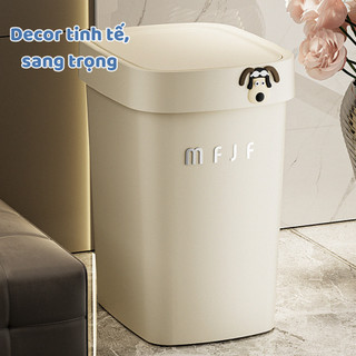 Thùng Đựng Rác 15L Nắp Đậy Tự Xoay Hiện Đại MAISON, Thùng Rác 10L Chất Liệu Nhựa PP Cao Cấp