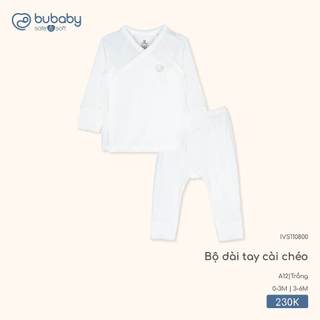 Bubaby IVS110800 Bộ dài tay cài chéo   🔅 T11.2