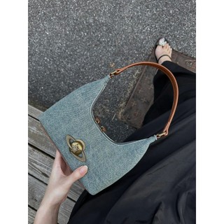 2025 Phong Cách Mới Niche Retro Denim Nách Túi Cao Cấp Cảm Giác Phù Hợp Với Túi Đeo Vai Đi Lại Túi Xách Thời Trang
