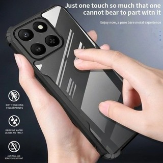 Vỏ giáp Acrylic trong suốt chống sốc Coque cho Honor 400 Smart 5G 4G 200 400 Pro 90 200 400 Lite Magic 6 Pro PC cứng + TPU Vỏ bảo vệ Honar Honer X7d X 7d