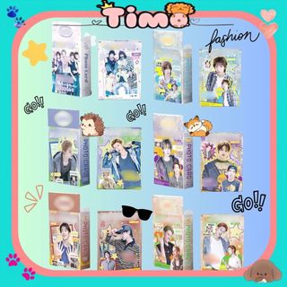 Card Kpop Idol Lomo Bo Góc Hologram Hộp 50-55 Tấm Phong Cách Fanmade Timo QT123