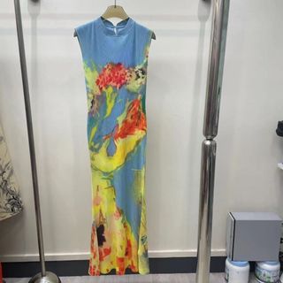 Miyake Jiangnan Váy sườn xám Trung Quốc mới mặc váy viền đẹp
