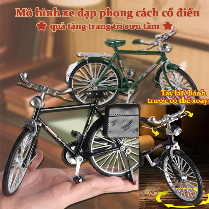 Xe Mô Tô & Xe Đạp Mini Hợp Kim Retro DIY – Mô Hình Kim Loại Cổ Điển, Đồ Chơi Lắp Ráp, Quà Tặng Trẻ Em