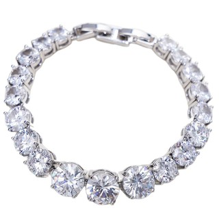 Vòng tay tennis nữ zircon nhiều màu sắc, phong cách châu âu