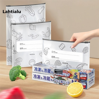 Lahtialu Túi Bảo Quản Chống Mùi Túi Giấy Nhôm Cấp Thực Phẩm Chống Rò Rỉ Đứng Lên Túi Giấy Nhôm Có Dây Kéo Để Bảo Quản Thịt Trái Cây Túi Hút Chân Không Có Thể Tái Sử Dụng Cho Đông Nam