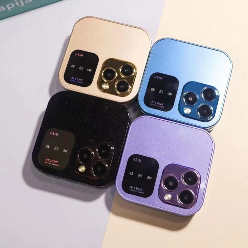 Điện thoại lật mini xuyên biên giới i16 pro Điện thoại lật Thẻ kép 2G Nút Mini Ngoại thương Điện thoại di động Bán buôn