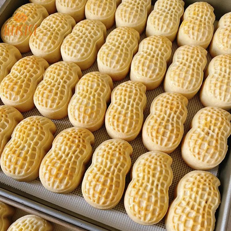 [WUSISI] 30g 50g 75g Khuôn Bánh Trung Thu Hình Đậu Phộng Khuôn Cắt Bánh Quy Khung Sáng Tạo Bánh Ngọt Bánh Ngọt Món Tráng Miệng Phụ Kiện Làm Bánh Tiện Ích MỚI