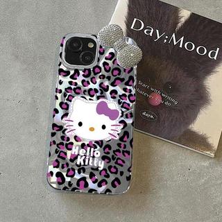 Da Báo In Hình Hello Kitty 3D Nơ Ngọc Dành Cho Redmi Note 14 13 Pro Plus 14 13 Pro 12 Xiaomi Redmi 13X 14C 13C 13 5G 12 4G Vỏ Điện Thoại Laser Hoạt Hình Hợp Thời Trang