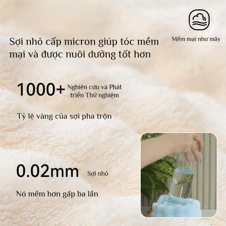 🔥Giá sốc🔥Khăn lau tóc dày/Mũ sấy tóc kiểu Pháp / Mũ sấy tóc thấm hút và khô nhanh / Khăn lau tóc nữ
