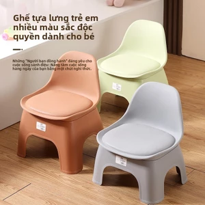 Ghế đẩu nhỏ bằng nhựa dày-Có tựa lưng Ghế đẩu thấp phổ biến cho trẻ em và người lớn-Có chức năng đa năng cho phòng khách, bàn cà phê Sofa