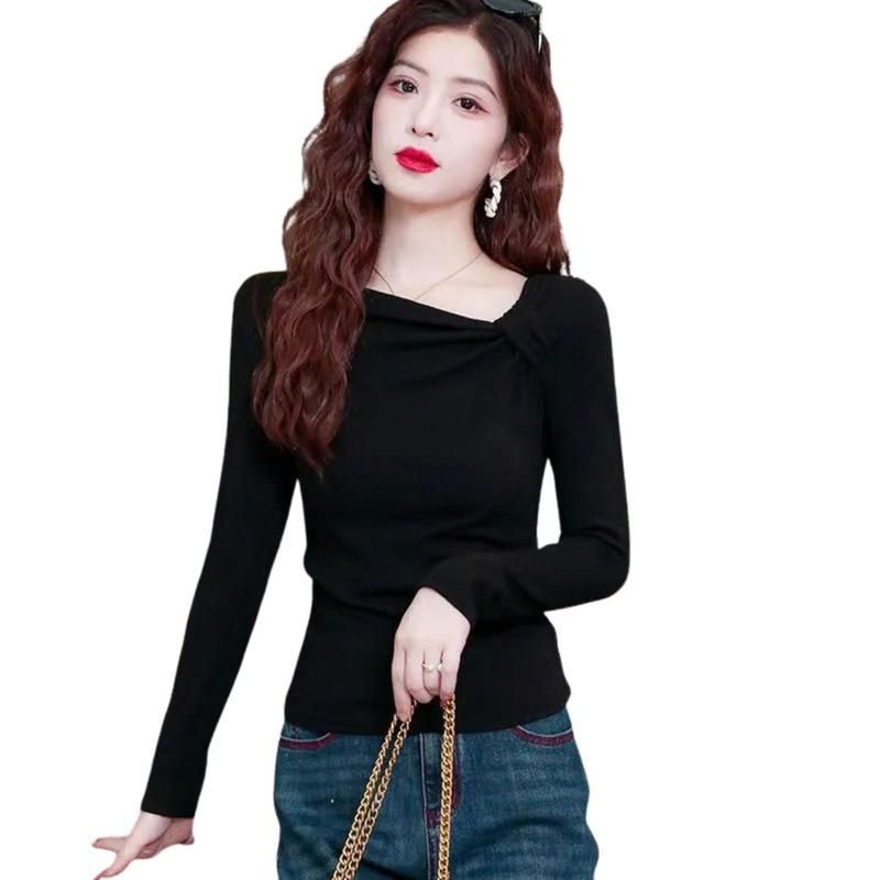 Áo Thun Nữ Dài Tay Bigsize ESHOP Thun Gân Ôm Body Dễ Thương Kiểu Đẹp Xinh Mùa Thu Đông MS531
