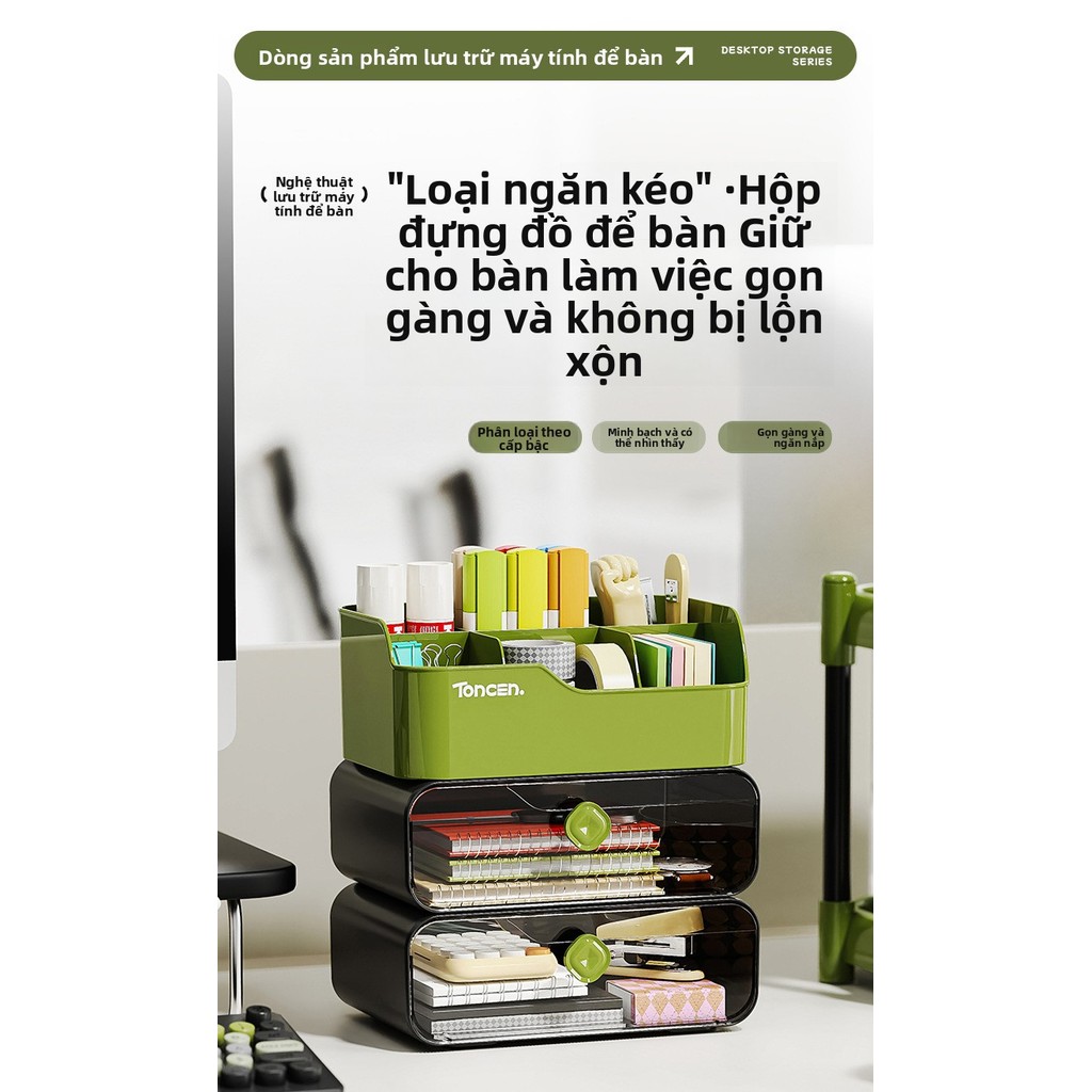Loại ngăn kéo để bàn Hộp lưu trữ đa chức năng-Mỹ phẩm lưu trữ, Đồ dùng học sinh và đồ dùng văn phòng