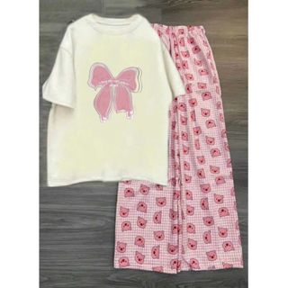 SÉT BỘ ĐỒ NỮ QUẦN HEO HỒNG + PHỐI ÁO PHÔNG  -HÌNH NƠ SIÊU XINH-thuba94