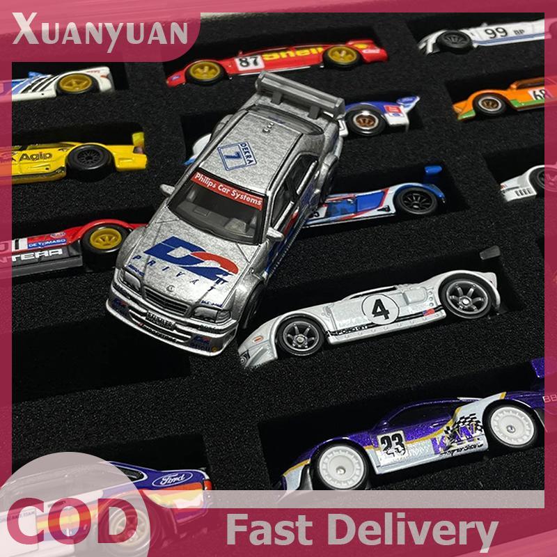Hộp trưng bày mô hình ô tô XUAN 1 / 64 có tấm bông bảo vệ, Hộp lưu trữ 15 vị trí, Hộp bảo vệ vận chuyển VN