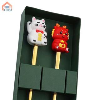 Bộ thìa và nĩa đóng hộp quà tặng cho bộ đồ ăn Tết Nguyên Đán, lý tưởng cho lễ hội mùa xuân