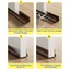 Thanh chèn chân cửa ngăn gió bụi côn trùng nhựa PVC, dùng được cho cửa mở quay có độ dày 3-5cm, khe hở không quá 2cm