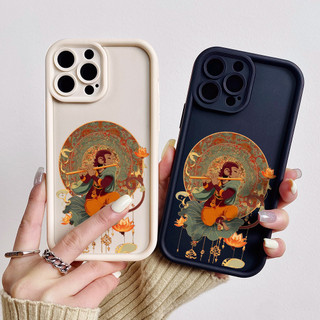 Ốp điện thoại hình con khỉ hoàng đạo cho iPhone 17 / 16 / 15 Pro Max / 14 / 13 / 12 / 11 / Mini 7 / 8 Plus Xs X Vỏ bảo vệ hình thang bằng silicon mềm chống sốc
