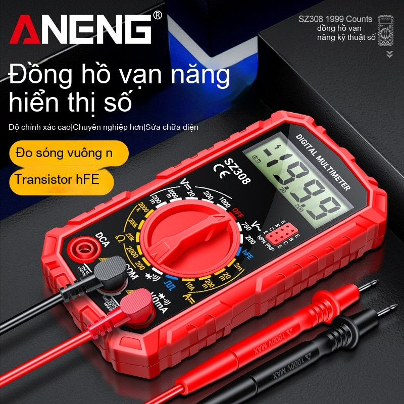 Bút Thử Điện Đồng Hồ Vạn Năng Đồng Hồ Đo Điện Ampe Kìm Mini Kỹ Thuật Số Đa Chức Năng Bảo Trì Điện