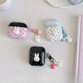 Miffy cho AirPods 1 / 2 3 Pro Pro2 pro3 Airpod4 Bộ tai nghe Vỏ bảo vệ Bluetooth không dây Vỏ bảo vệ tai nghe dòng AirPods