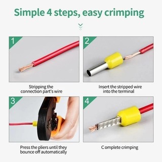 【Hỷ】Kìm bấm cos vuông HSC8 6-4A tự điều chỉnh hộp 1200 đầu cos đủ loại cos ống tròn cos pin Kìm bấm cos tự điều chỉnh