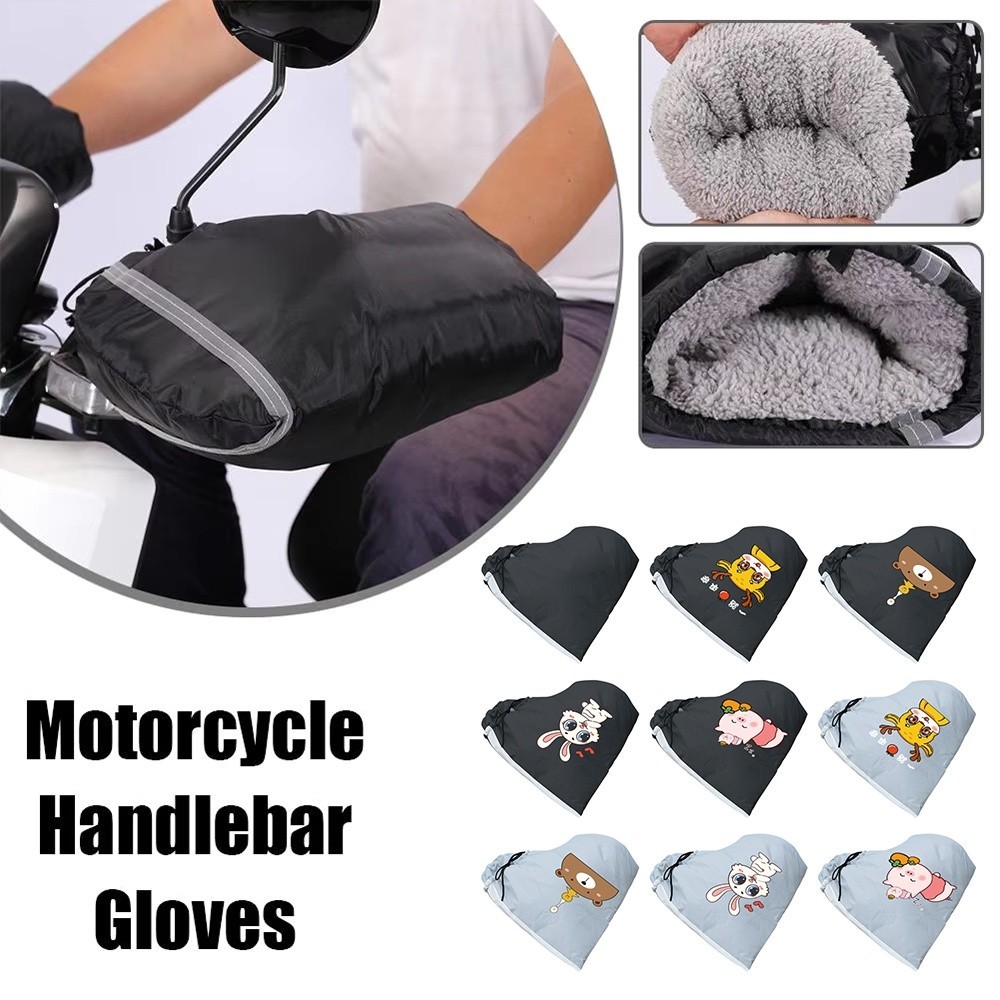 Găng Tay Xe Đạp Chống Gió Chống Nước Ấm Áp Thoải Mái - Tay Lái Mittens Mùa Đông Mới