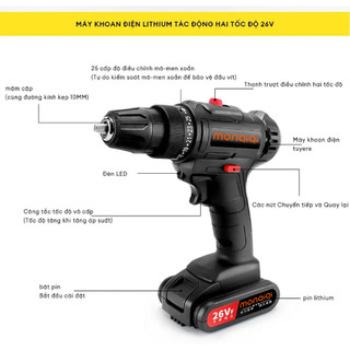 Máy khoan pin | Máy khoan pin không chổi than đa năng cao cấp 36VF (Tốc độ gấp đôi, một pin và một lần sạc) hộp AIMVUKES