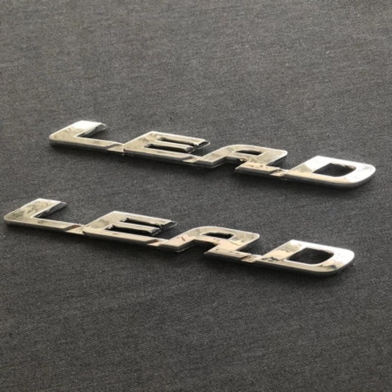 Bộ tem nổi chữ Lead các đời xe(giá 1 cặp),Mạ crom sáng bóng, chống nước và trầy xước
