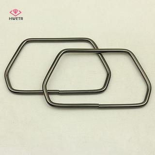 HWETR 11.7CM Tay Cầm Kim Loại Hình Lục Giác Mạnh Mẽ Cho Túi Xách Hành Lý Phần Cứng Túi DIY Phụ Kiện Hộp Quà Tặng Dây Đeo Vàng Bạc Ví Khung Mới