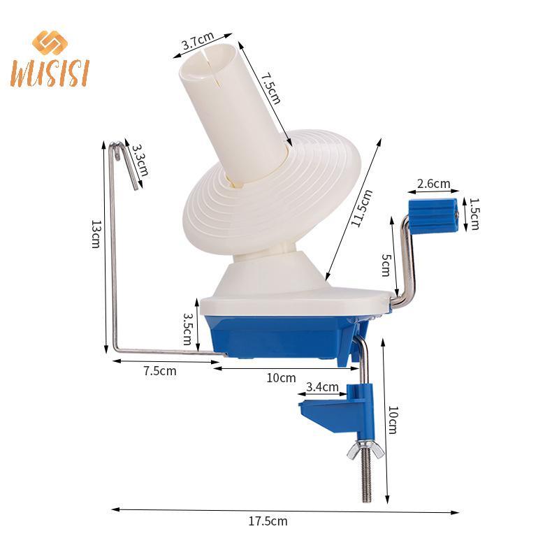 [WUSISI] Máy cuộn sợi hoạt động bằng tay Sợi len Hướng dẫn sử dụng Máy cuộn cầm tay Dây di động cho phụ kiện làm may DIY MỚI