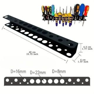 [Còn hàng] NOOKSTORY 1 Cái Giá đỡ Kìm, Phụ kiện xưởng Kìm Giá treo tường tuốc nơ vít, Dụng cụ cầm tay Dụng cụ treo tường bằng thép Dụng cụ sắp xếp lưu trữ