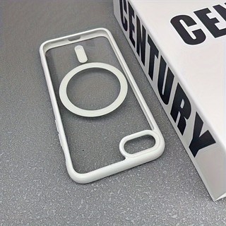 Thích hợp cho iPhone 8 7 Plus 11 12 13 14 15 16 17 Pro Max X XS Max XR 16E SE2 SE3 Ốp điện thoại từ tính trong suốt