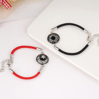 Vòng tay cặp đôi mặt trăng mặt trời bằng thép không gỉ và đá quý - Quà tặng ngày lễ tình nhân WWZO