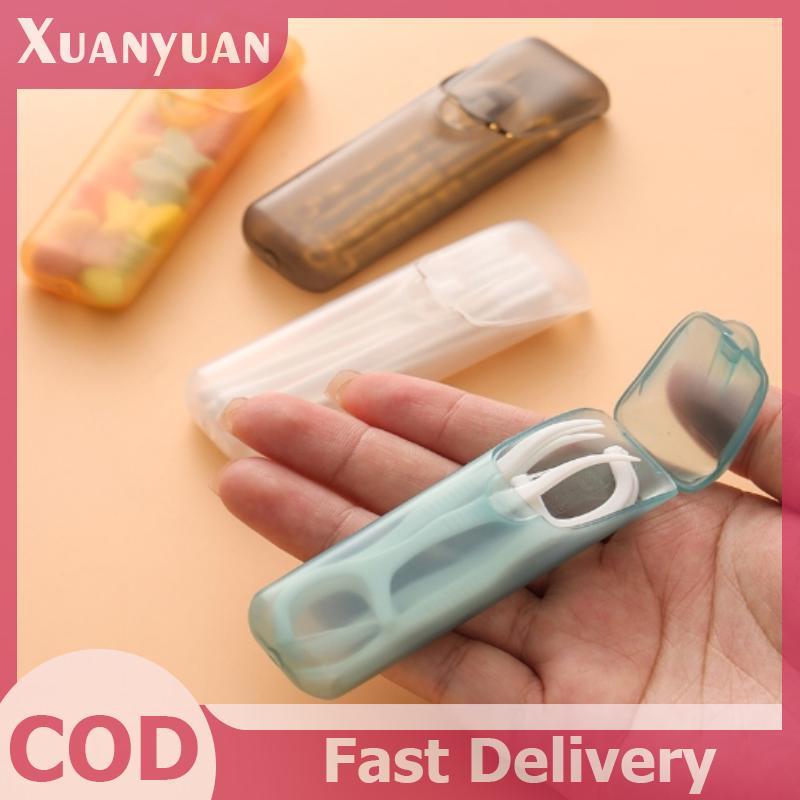 XUAN Hộp Bảo Quản Du Lịch Di Động Trong Suốt Tăm Bông Hộp Du Lịch Ngoài Trời Nhà Bếp Vật Dụng Nhà Hàng VN
