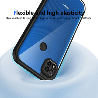 Dành Cho Redmi 9C / 10A Ốp điện thoại Cứng Aryclic Trong Suốt Khung Silicon Mềm Chống Rơi Mỏng Bao