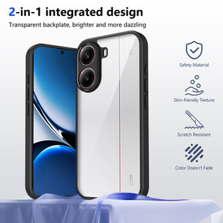 Dành cho Xiaomi POCO X7 Pro 5G / Turbo 4 5G Ốp điện thoại cứng trong suốt Khung silicon mềm chống rơi mỏng