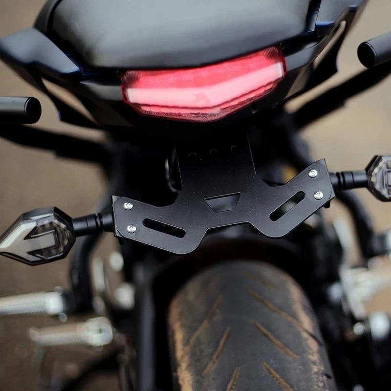 Dành Cho Xe YAMAHA MT15 MT-15 2018-2024 Đuôi Xe Máy Tidy Fender LED Biển Số Giá Đỡ Chân Đế