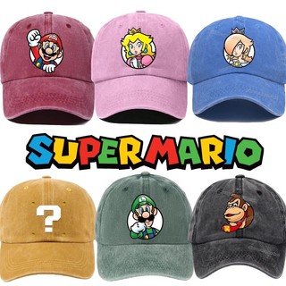 Mũ bóng chày Super Mario cổ điển, thoáng khí, chống nắng, dễ dàng vệ sinh - Quà tặng lý tưởng